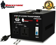 ROCKSTONE POWER 1000W Step Up/Down Voltage Converter Transformer 110V/220V picture