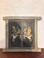 Vintage Indian Hand Painted Cabinet | Rajasthani Folk Art Wall Shrine | Antique picture