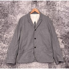 Steven Alan Blazer Medium Mens Cotton Unstructured Gray Jacket picture