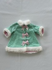 RARE American Girl Cécile & Marie-Grace’s Fancy Coat: Aquamarine Velveteen Coat picture