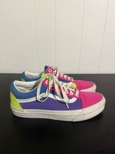 VANS old skool Neon color skate shoe sneaker lace up Women Size 9 picture