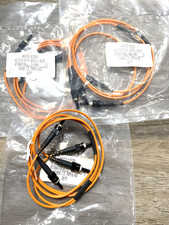 Lot of 3 Anixter 129350 62.5/125 ST-ST Duplex Fiber Patch Cable, OM1 Multimode picture