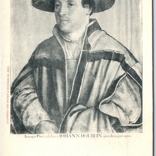 c1900s Johann Holbein Postcard Self Portrait Artist Lichtdruck Speiser Basel UDB picture
