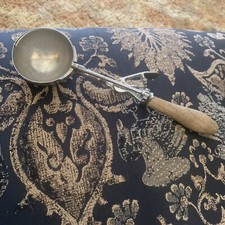 Antique Gilchrist's #31 Sz8 Extra Large Copper Metal Turned Wood Ice Cream Scoop picture