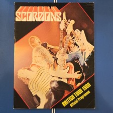 Scorpions Official Programme British Tour October 1980 Concert Program 12 Pages picture