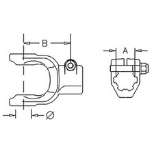 Yoke AW28317 Fits John Deere 2018 HX14 picture