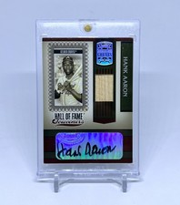 Hank Aaron 2005 Donruss Greats #HOFS-3 Hall of Fame Souvenirs Bats Signatures SP picture