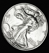 1937-S Walking Liberty Half Dollar Silver High Grade Inventory A picture