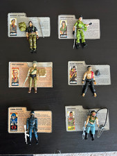 Lot Of 38 Vintage GI JOE action figures W/ Accessories 80S 90S File Cards w/some picture