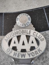 Vintage 1935 Grammes AAA Automobile Club Of New York Honor Member Badge Emblem picture