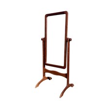 Rare Danish Teak Cheval Floor Mirror picture