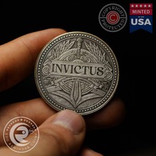 Invictus Coin | I'm the Master of My Fate  I'm the Captain of My Soul | EDC Coin picture