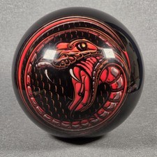 Brunswick Viz-A-Ball Snake 6lb 7oz Bowling Ball - Undrilled Black Cobra Kids picture