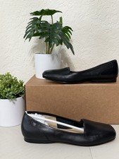 Bandolino Shoes Womens Size 7 Black BDLiberty Leather Loafer Flats Square Toe picture