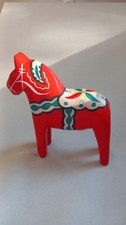 Vintage Swedish Dala Horse Tillv Farnas Hemslojd & Snickerior Hand-Painted picture