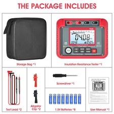 Digital Insulation Resistance Tester 20GΩ MegOhmMeter 50V-1000V Insulation Meter picture