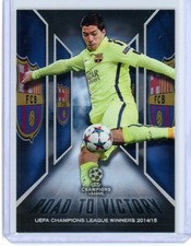 2015-16 TOPPS UEFA CHAMPIONS LEAGUE SHOWCASE ROAD TO VICTORY LUIS SUAREZ picture
