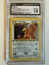 1st Edition Neo Discovery Ursaring Holo Rare 15/75 Pokemon Gem Mint CGC 10 picture