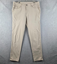 Lululemon ABC Pants Mens 36 (37x32) Beige Classic Stretch Warpstreme picture