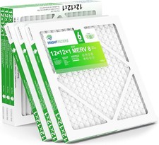 Trightfilters 12x12x1 MERV-8 Air Filter Pleated for Home HVAC AC Furnace - 6pack picture