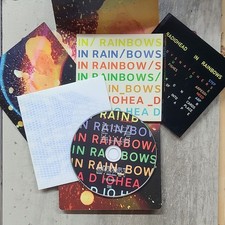 Radiohead In Rainbows CD, 2008 tbd records, Cardboard Sleeve PLUS Stickers 0001 picture