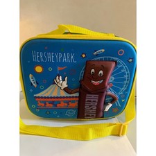 Hershey Park Insulated Lunch Box Blue Yellow Character Theme Park Bag10- w8- L picture