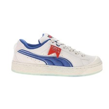 PUMA Mens Suede XL Ghostbusters Stay Puft Marshmallow Sneakers Blue White picture