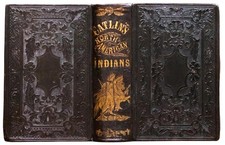 1860 North American Indians by George Catlin Fine Leather Binding Illustrated picture