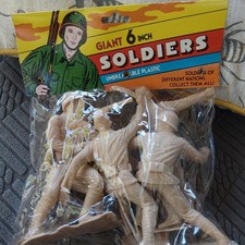 Vintage Marx Japanese Soldier set of 5 new  6” Plastic Figure WWII picture