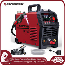 ARCCAPTAIN 60A Plasma Cutter Non-Touch Pilot Arc HF Large LED Display 110V/220V picture