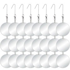 24PCS Bird Scare Devices - Owl Shape Bird Reflective Discs - Highly Reflective D picture