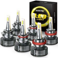 6/12x AUXITO H11 9005 9006 Combo LED Headlight Lamp High Low Beam 6500K White picture