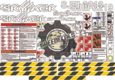 Skyjack SJIII 3219 Scissor Lift Full Decal Set W/Applicator, Directions, & Pics picture