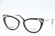 NEW NICOLE MILLER RUNWAY AUVERGNE C01 BLACK ROSE GOLD AUTHENTIC EYEGLASSES 52-18 picture