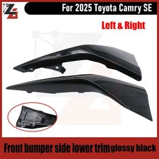 Front Bumper Side Lower Trim Black Fits 2025 Toyota Camry SE Left+Right Pair Set picture