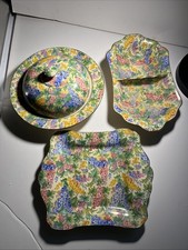 ROYAL WINTON GRIMWADES Somerset 4 Piece Set Covered Dish, Tray, Divided Tray picture
