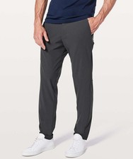 Lululemon Commission Pants Mens 32x29 Dark Gray Slim Fit ABC Performance Stretch picture