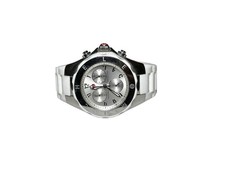 Michele Tahitian Jelly Bean Chronograph 38mm Silver Dial Stainless Steel Watch picture