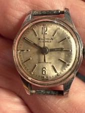 Vtg Eloga Women's 17J Swiss Watch 23mm Automatic Not Running picture