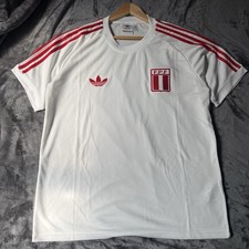 Camiseta Peruana Soccer Jersey Peru Size XL Adidas Orginal Brand New No Tags XL picture