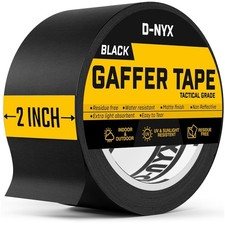 Gaffer Tape 2 Inch x 1 Pack Black Gaffing Tapes, Heavy Duty No Residue, Matte picture