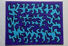 Original Shapizm Artwork Layered Abstract Canvas Acrylic Painting picture