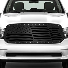 300 INDUSTRIES Custom Aftermarket Grille for 13-18 Ram 1500 Truck USA FLAG WAVY picture