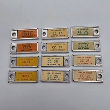 Illinois DAV License Plate Keychain Matching Pair 1969-1974 picture