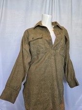 Vintage WWI US Army M1916 Wool Pullover Shirt Red Discharge Chevron Contract Tag picture