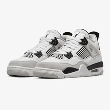 NEW Women's Jordan 4 Retro Military Black White All Size US 5.5-11 picture