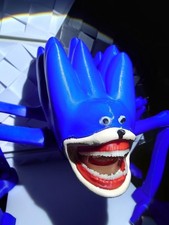 Shin Sonic HUGE Articulated Fidget toy glow in the dark picture