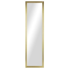 Mainstays 13x49 Gold Rectangle Large Wall Mirror for Bathroom or Living Room picture