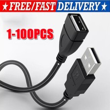 High-Speed USB-USB Extension Cable USB 2.0 Adapter Extender Cord Male/Female LOT picture