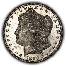 1880-S $1 Morgan Silver Dollar - Proof-Like - BU - SKU-D7556 picture